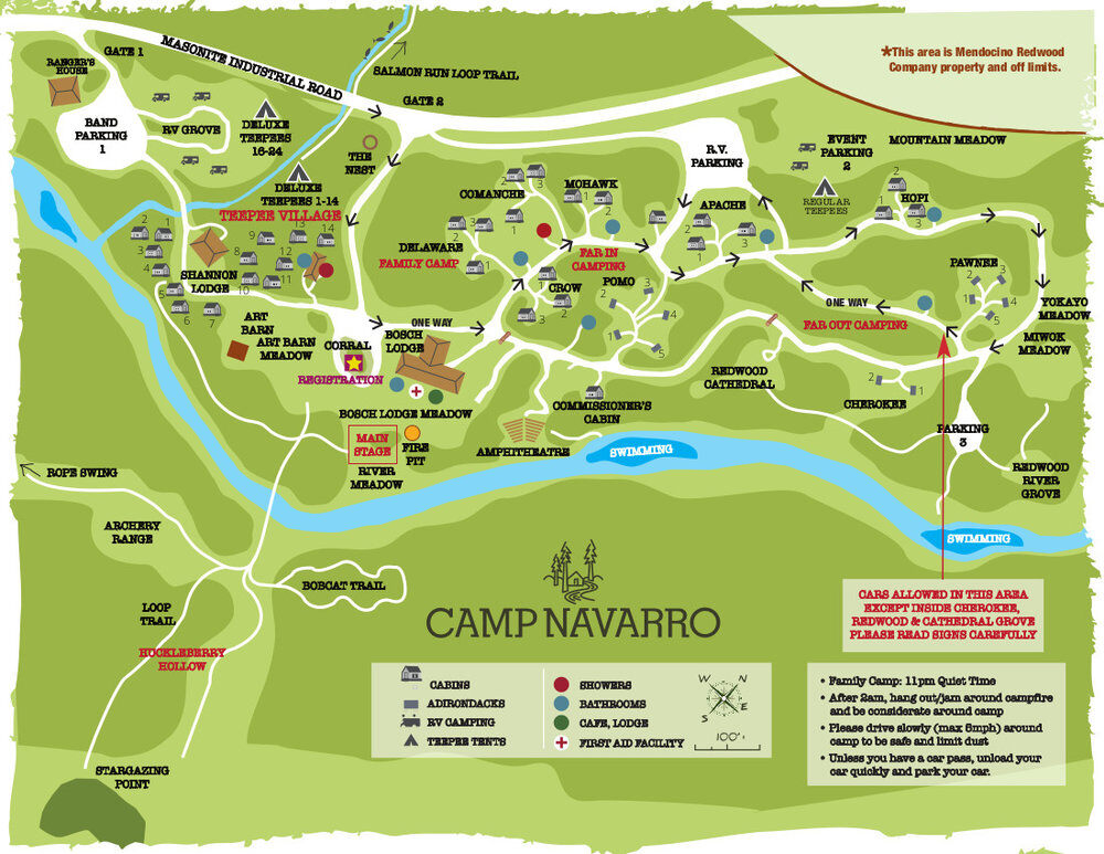 Camp Deep End Festival Map