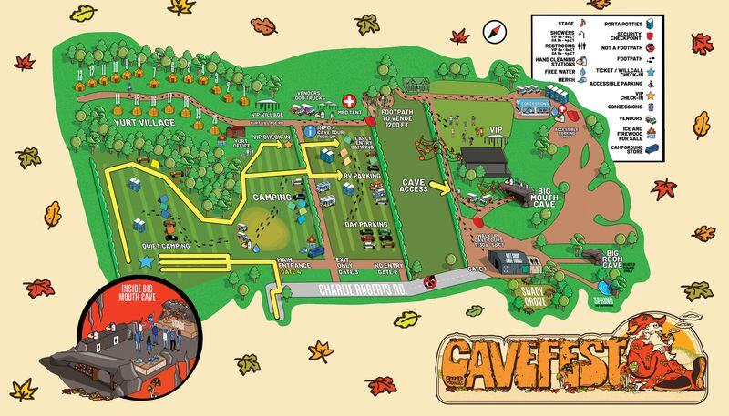 CaveFest 2024 map