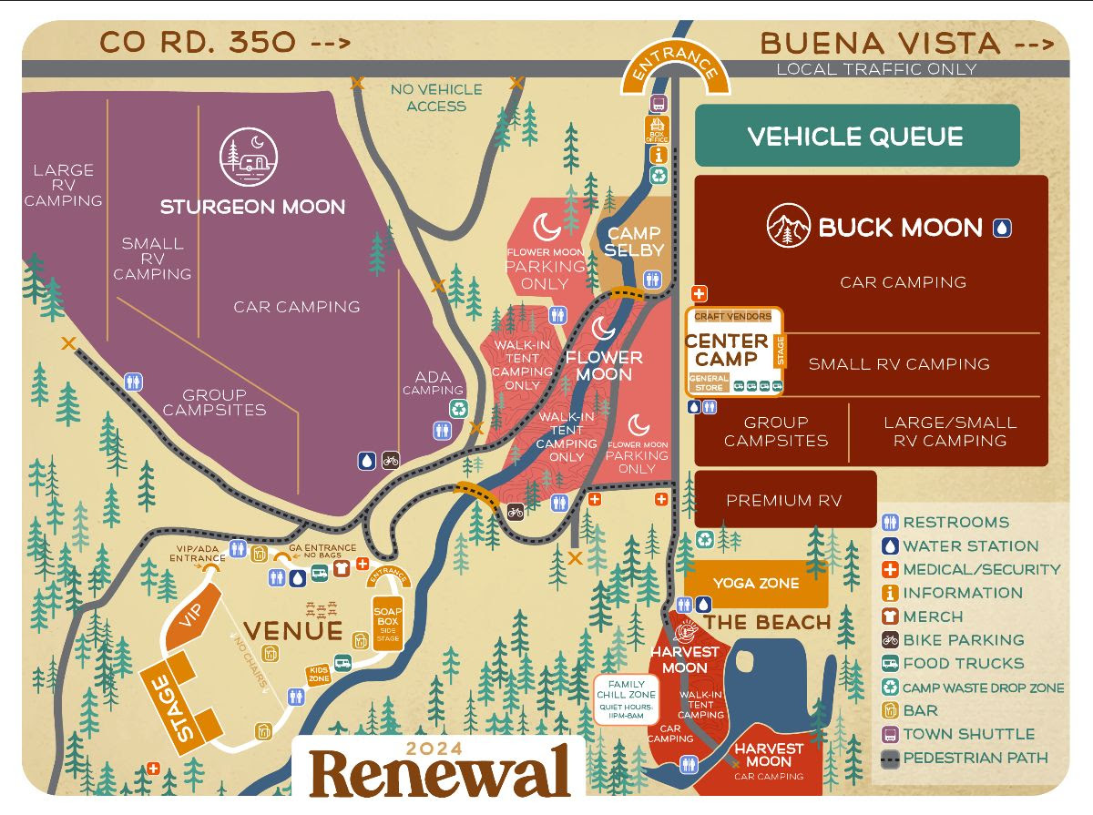 Cottonwood Meadows, Buena Vista CO Map - musicfestivalspodcast.com