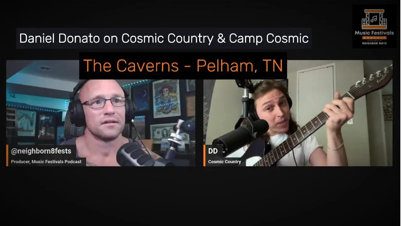 Daniel Donato on Camp Cosmic at The Caverns in Grundy County, TN
